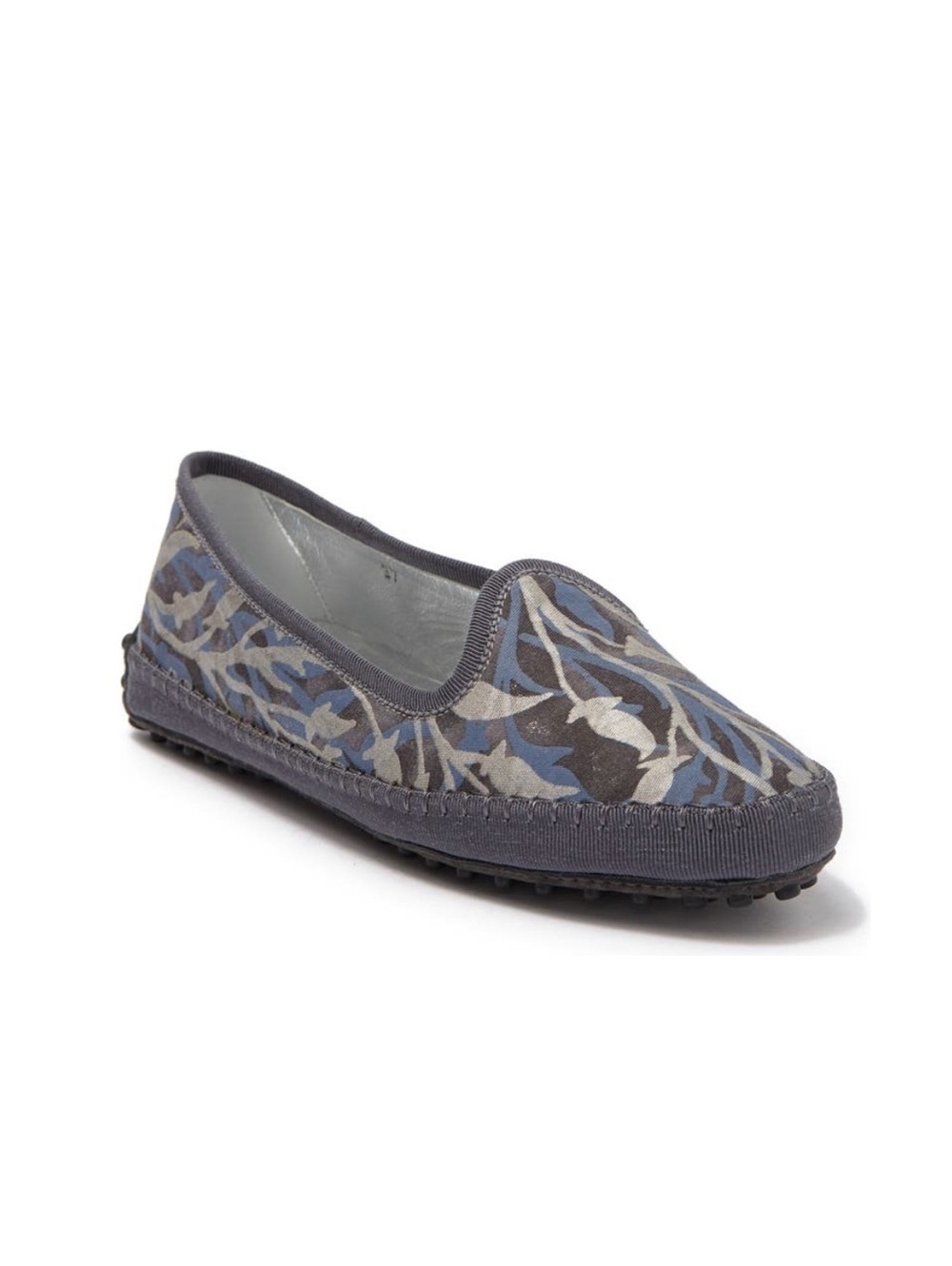 Tod’s Tess Patterned Slip-On Flats, Antracite Size EU 37.5 New in Box +DustBag